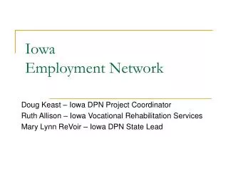 Iowa Employment Network