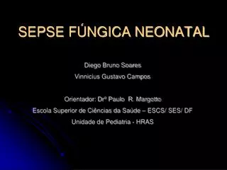 sepse f ngica neonatal