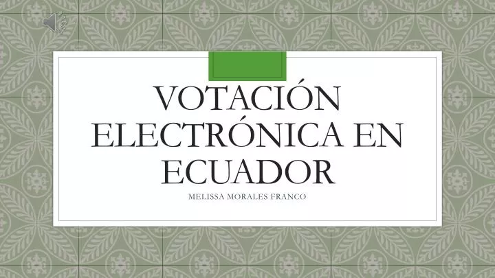 votaci n electr nica en ecuador
