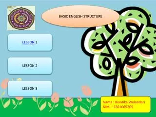 BASIC ENGLISH STRUCTURE