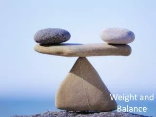 Weight and Balance