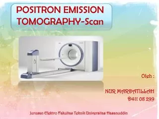 positron emission tomography scan