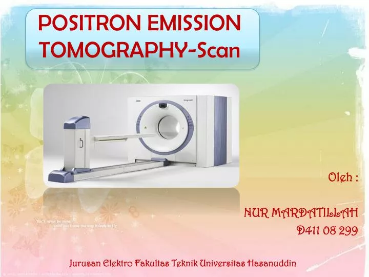 positron emission tomography scan