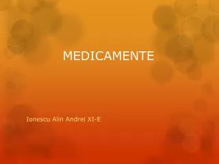 medicamente