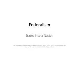 Federalism