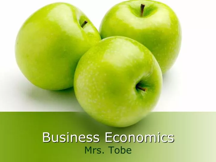business economics