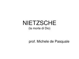nietzsche la morte di dio