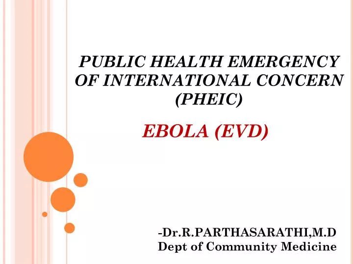 public health emergency of international concern pheic