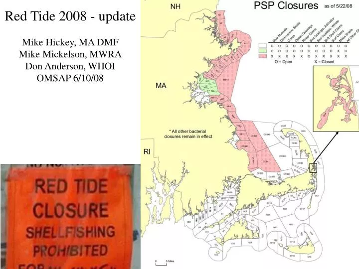 red tide 2008 update mike hickey ma dmf mike mickelson mwra don anderson whoi omsap 6 10 08