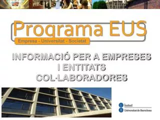 informaci per a empreses i entitats col laboradores