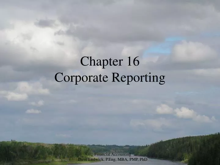 chapter 16 corporate reporting