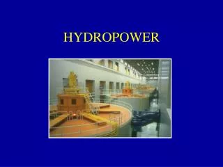 HYDROPOWER