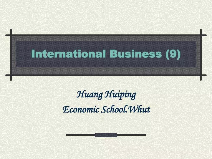 international business 9