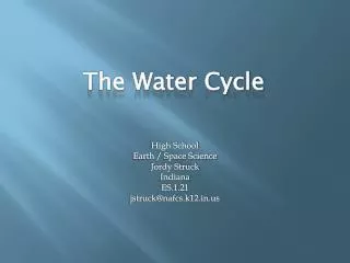 The Water Cycle