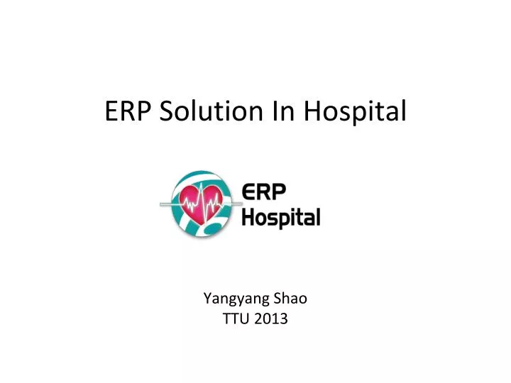 erp solution in hospital
