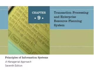 An Overview of Transaction Processing Systems