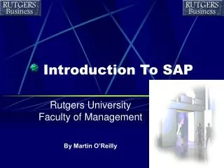 Introduction To SAP