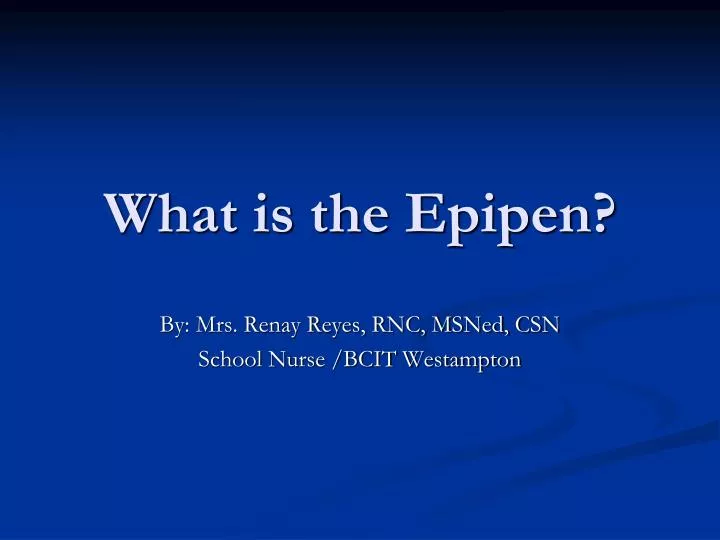 what is the epipen