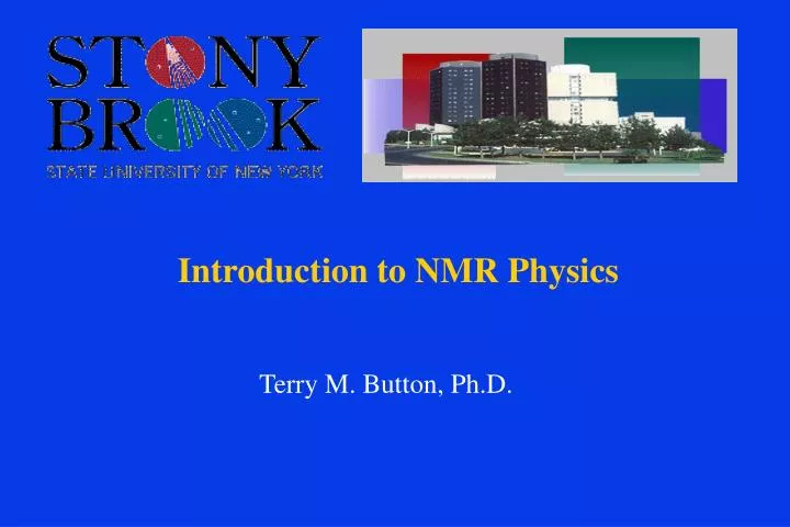 introduction to nmr physics