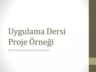 uygulama dersi proje rne i