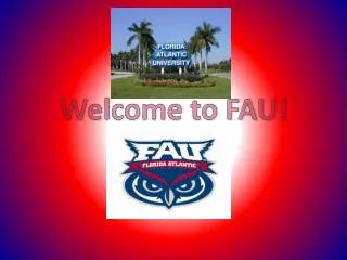 Welcome to FAU!