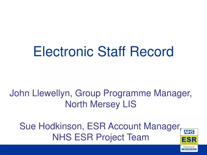 electronic staff record