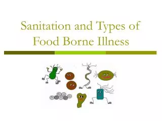 Sanitation and Types of Food Borne Illness