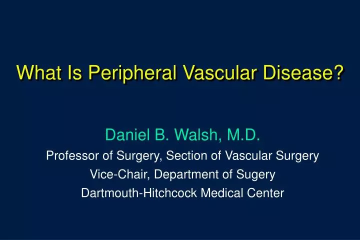 what is peripheral vascular disease