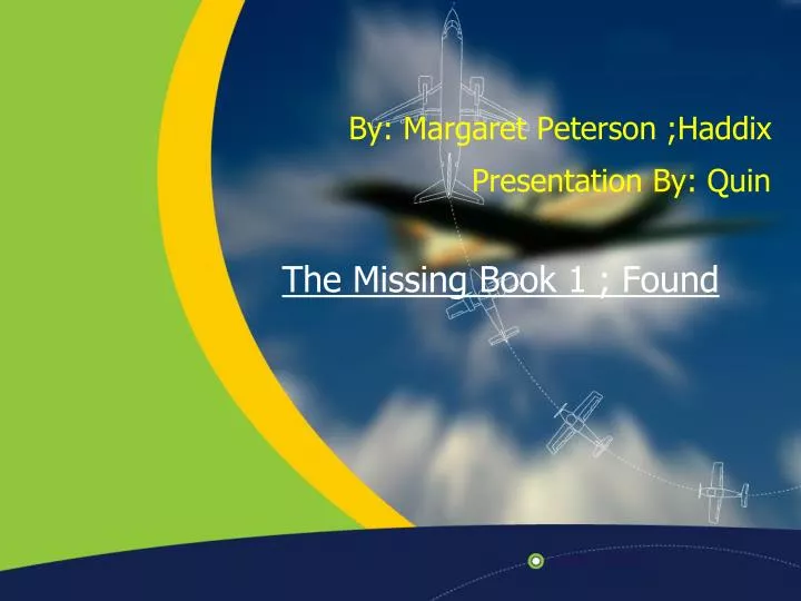 the missing book 1 found