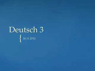 deutsch 3
