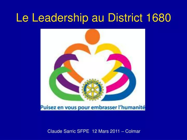 le leadership au district 1680