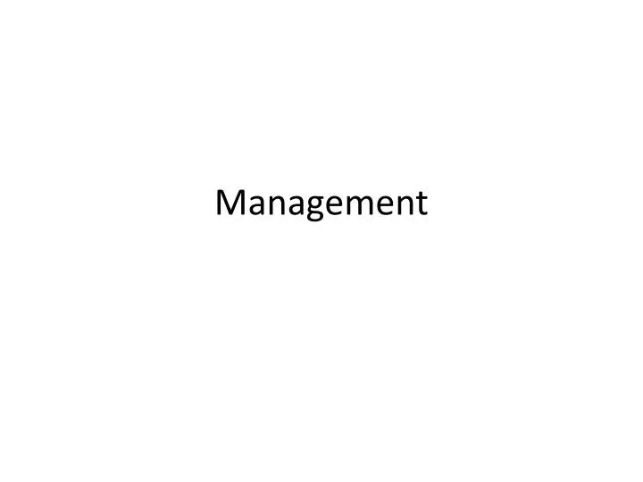 management