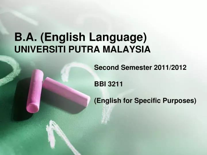 b a english language universiti putra malaysia