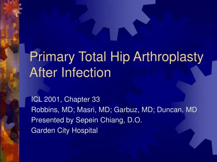 primary total hip arthroplasty after infection