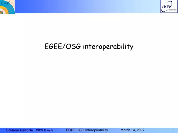 egee osg interoperability