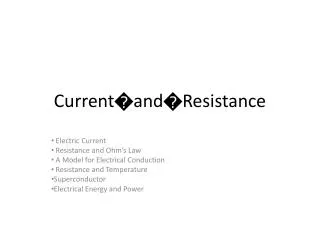 Current?and?Resistance