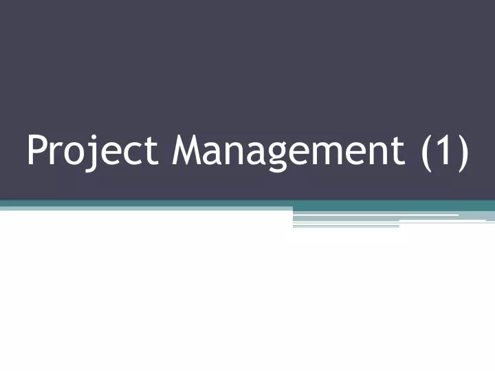 project management 1