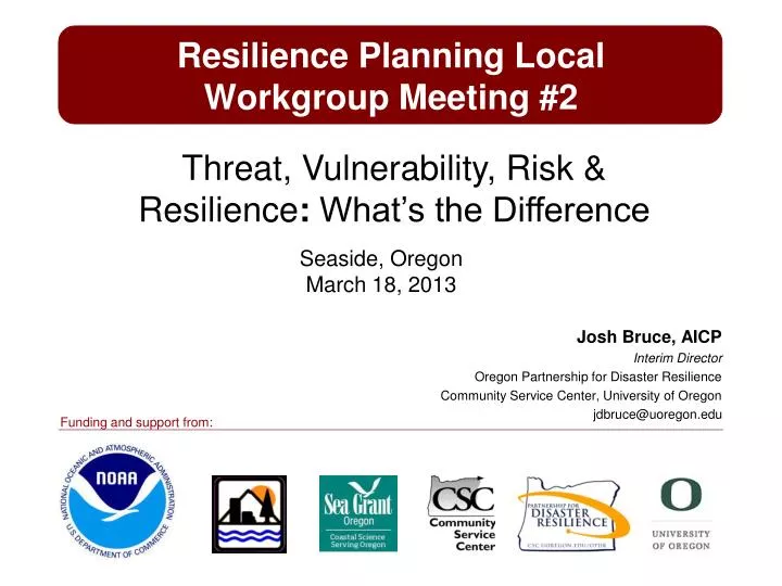 resilience planning local workgroup meeting 2