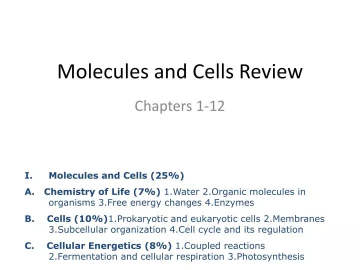 molecules and cells review