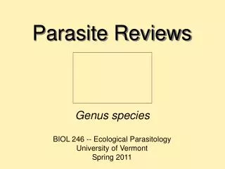 Parasite Reviews