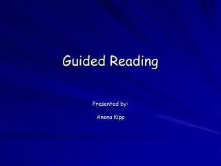 Guided Reading