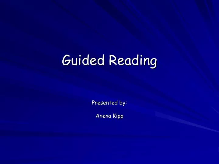 guided reading