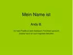 Mein Name ist - slide 1