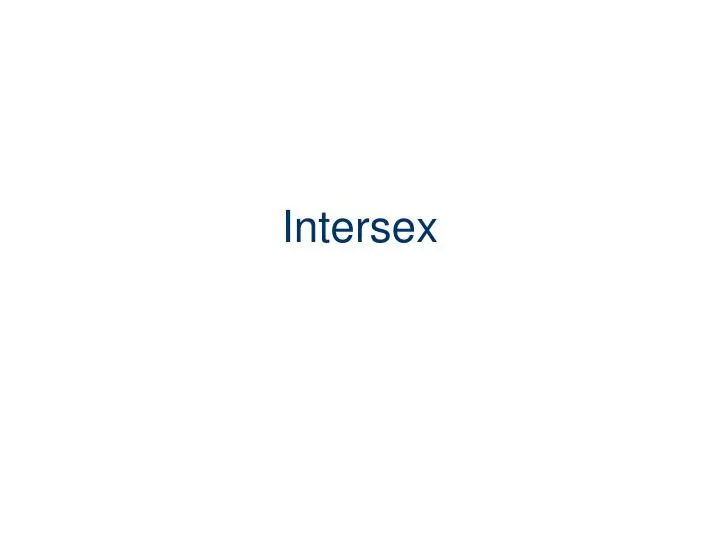 intersex