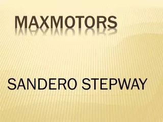 sandero stepway