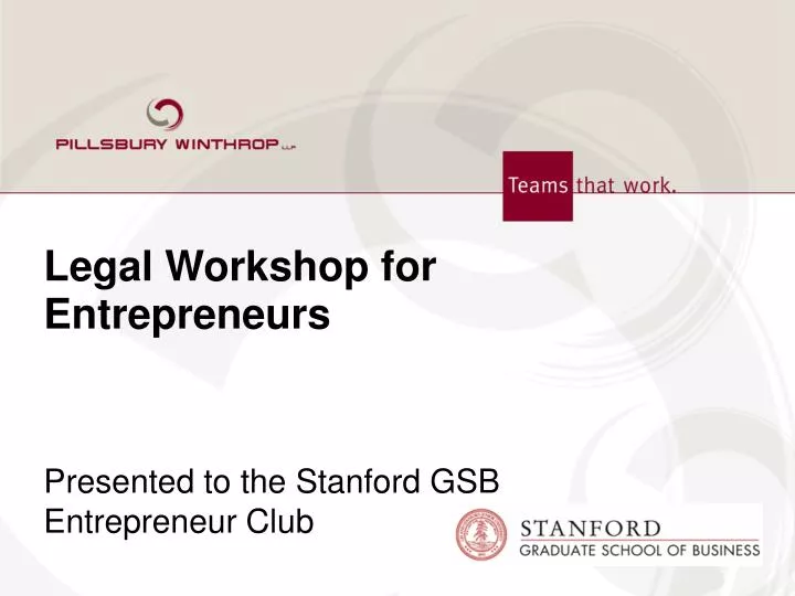 legal workshop for entrepreneurs
