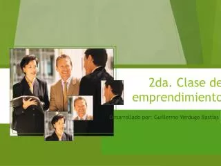 2da clase de emprendimiento