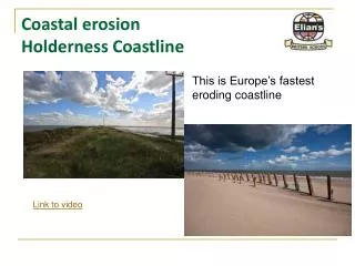 Coastal erosion Holderness Coastline