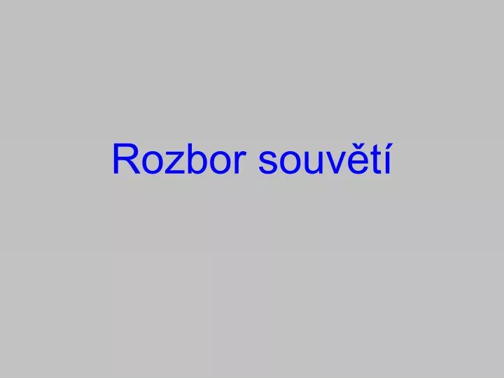 rozbor souv t