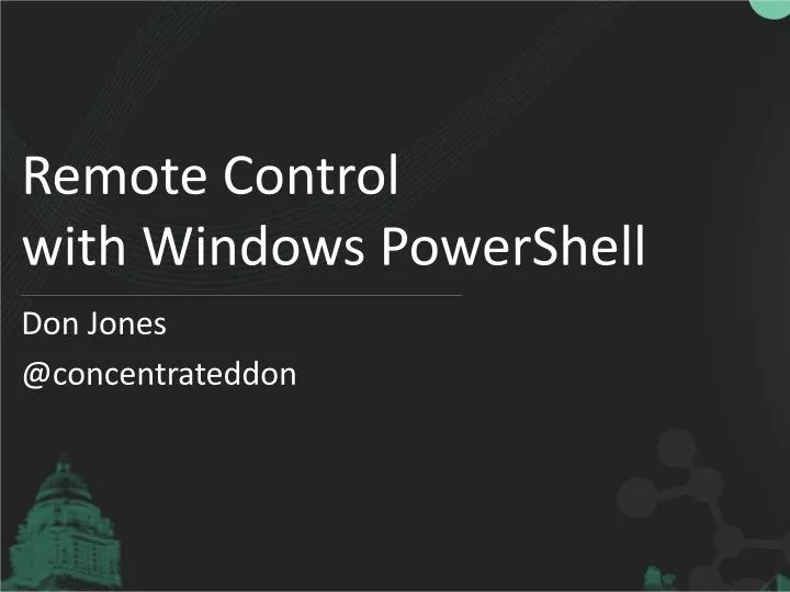 remote control with windows powershell
